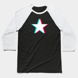 TikTok Star White Baseball T-Shirt